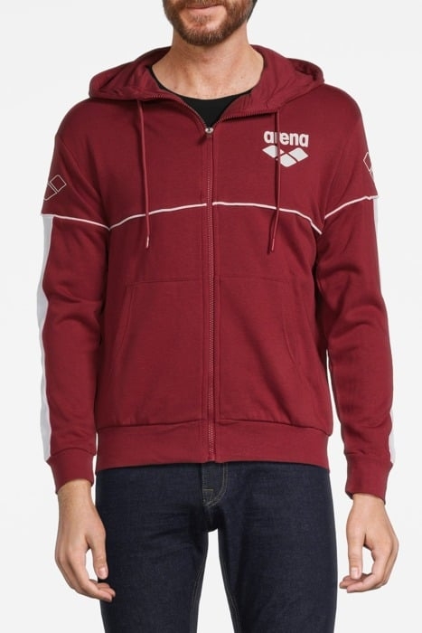 MAN HOODIE A-AFM810W22 RIO RED 19-1656 TPG 1