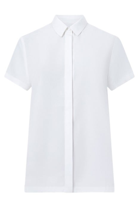 PLEAT BACK BUTTON THRU WINTER WHITE 1