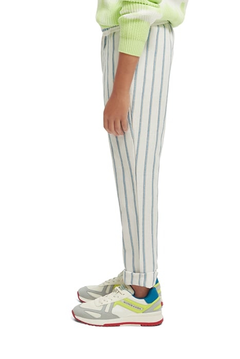 BOYS RELAXED SLIM FIT- ELASTICATED WAISTBAND LINEN PANTS MIN 6