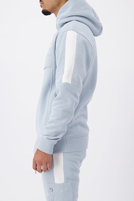 ANORAK STRIPE HOODIE BLUE 2