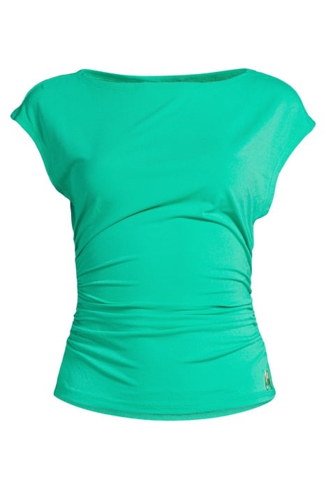MARCIANO BY GUESS BRENDA TOP POMPOM BLOUSE GREEN 3