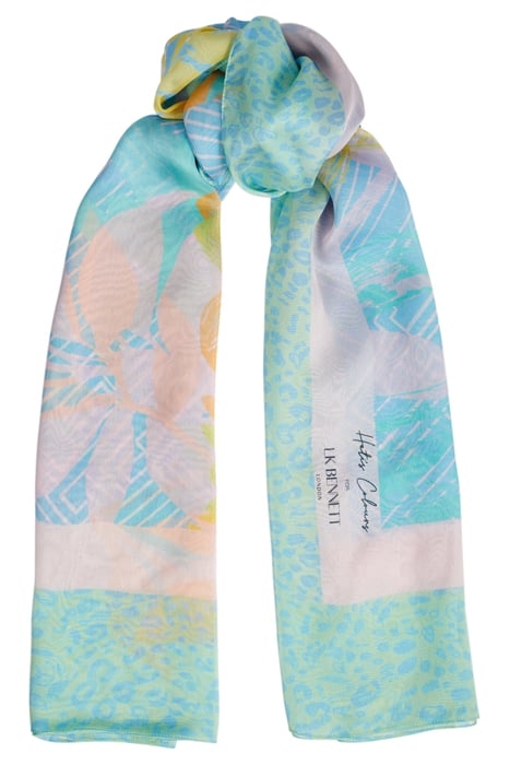 SC STELLA SILK CHIFFON TURQUOISE 1