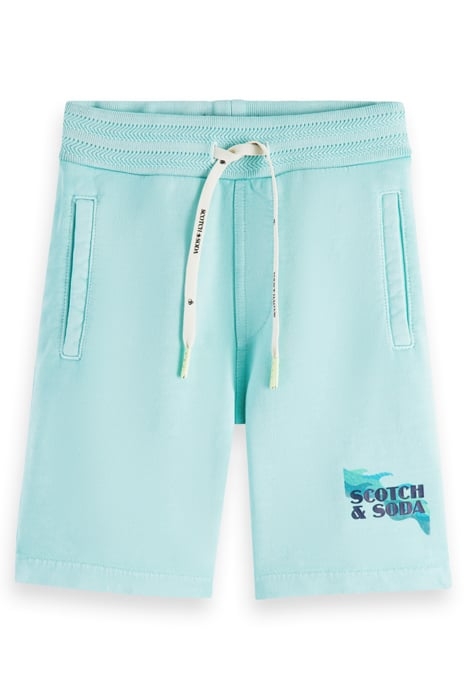 BOYS GARMENT DYED RIB DETAIL SWEAT SHORTS IN ORGANIC COTTON 4