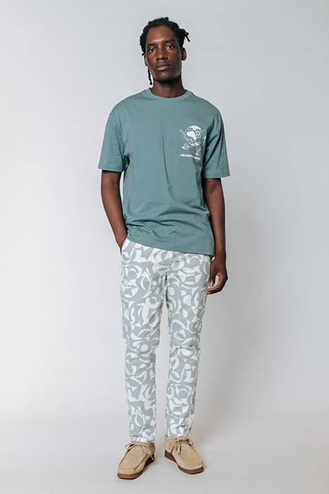 DEX SWIRL CHINO PANTS GREY BLUE 1