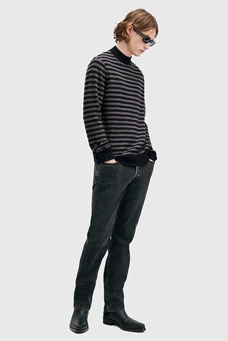 ANDI MOCK NECK CHARCOAL/BLACK 5