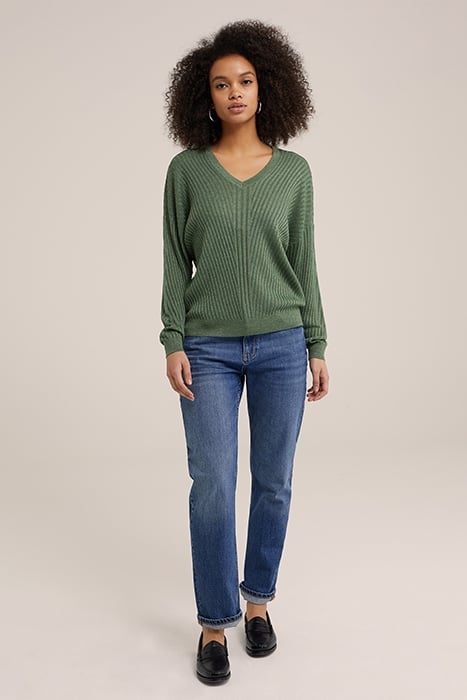KNITTED PULLOVER DARK GREEN 3
