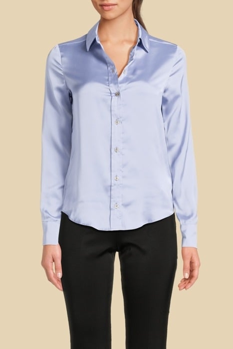 MELISSA PRINTED SHIRT DUST LIGHT BUTTON-DOWN BLUE 1