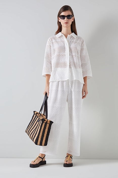 TW EDIE BRODERIE SHIRT WHITE 1