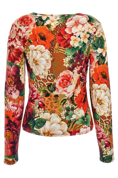 LS DIANNA TOP PEONY ANIMAL PRINT 2