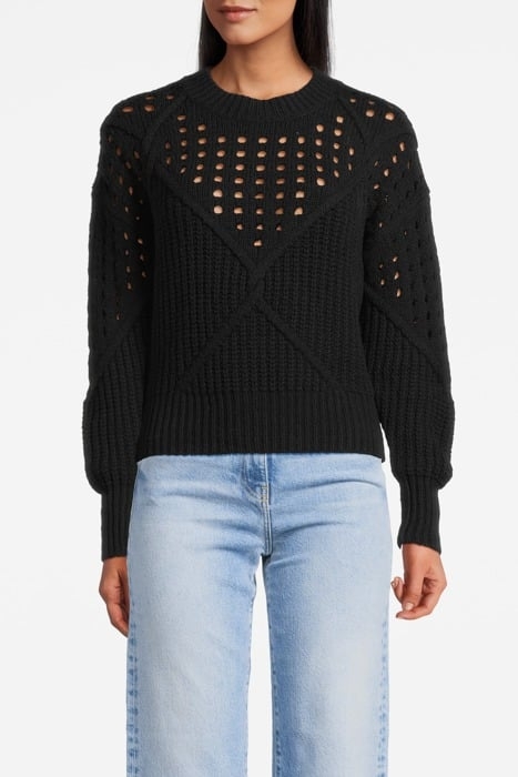 NIVES KNITTED SWEATER IN BLACK 1