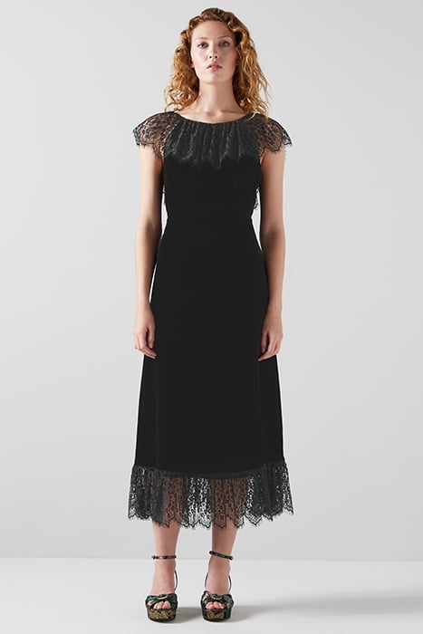DR ANOUK VELVET LACE BLACK 1
