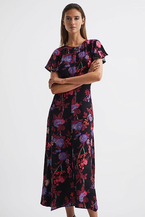 LENI DRESS BLACK/PINK 1