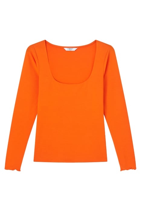 TJ MAY SQUARE NECK ORANGE 4