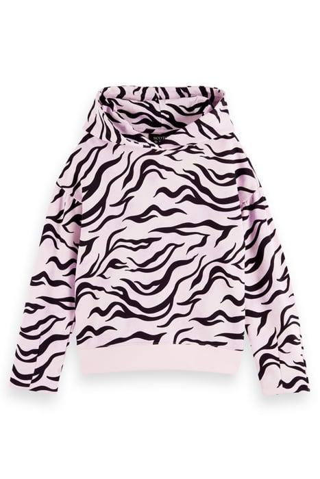GIRLS LOOSE-FIT ALL-OVER PRINTED HOODIE COMBO L 4