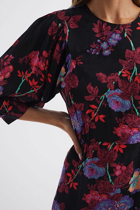 PAULINA DRESS BLACK/PINK 7