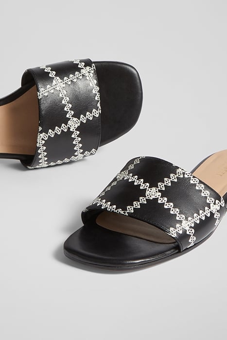 FLS HEMA WHIPSTITCH SANDAL BLACK 4