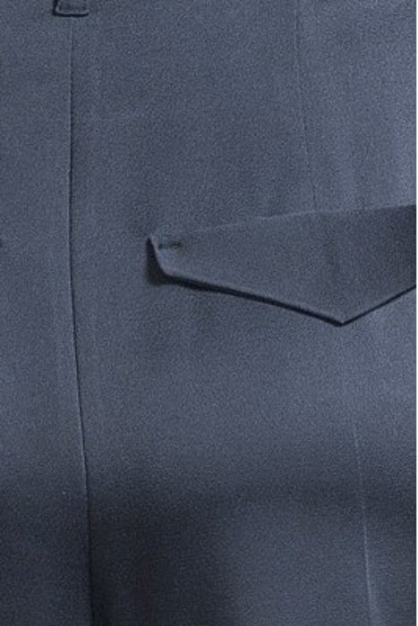 SATIN WIDELEG PANTS PETROL BLUE 5