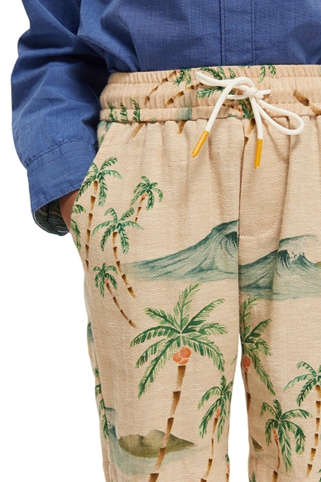 BOYS ALL-OVER PRINTED LINEN BLEND DRESSED SHORTS COMBO B 7