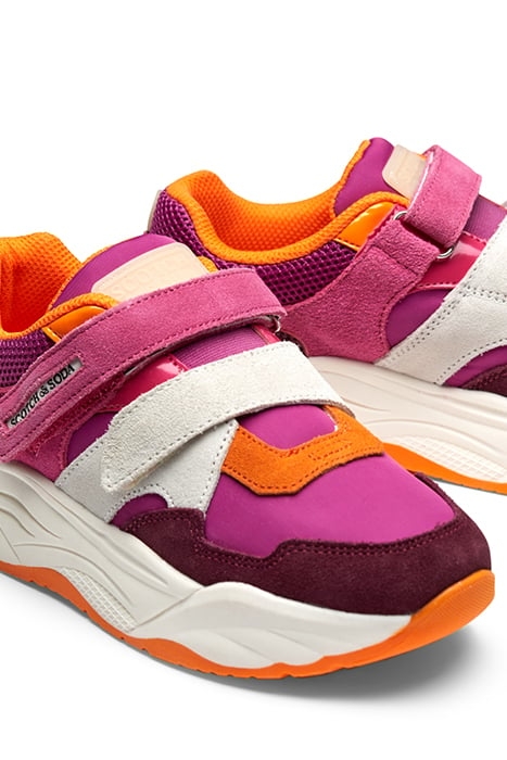 GIRLS CELESTIA VELCRO SNEAKER BORDO MULTI 7