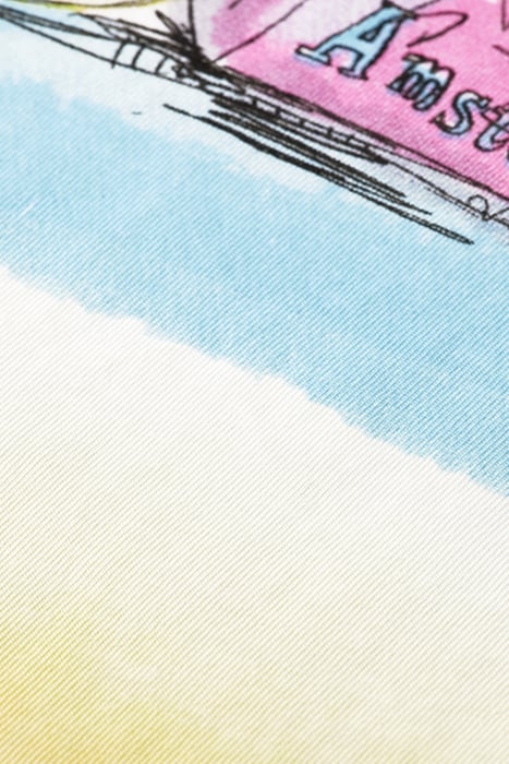 DIP-DYED SUMMER ARTWORK T-SHIRT WHITE 7