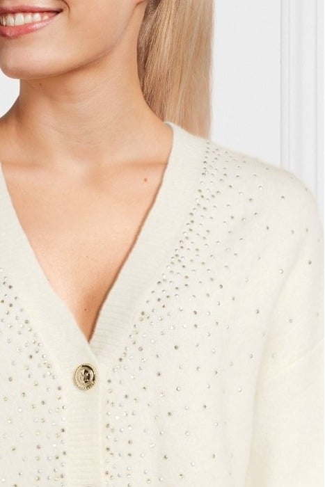 JODIE EMBELLISHED PALE CARDIGAN PEARL 4