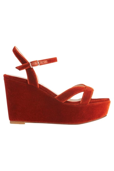 HENUITA PLATFORM WEDGE BURNT ORANGE 1