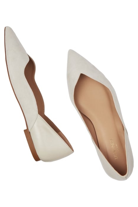 FL IRIS POINTED FLAT ECRU 3