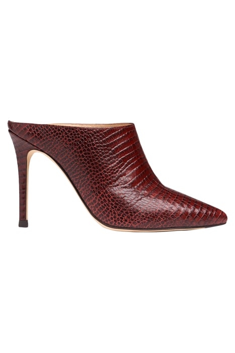 HANNAH HIGH HEEL MULE BURGUNDY 1