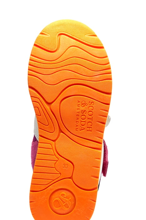 GIRLS CELESTIA VELCRO SNEAKER BORDO MULTI 5