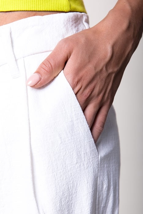 WENDE LINEN LOW WAIST PANTS OFF WHITE 3