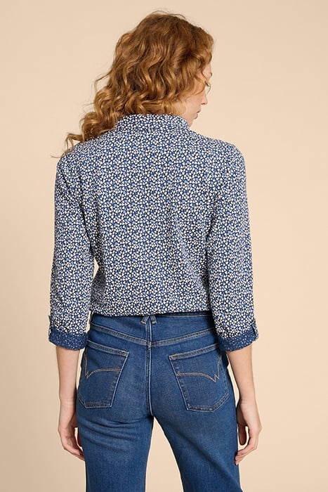 ANNIE JERSEY SHIRT BLUE PRINT 2