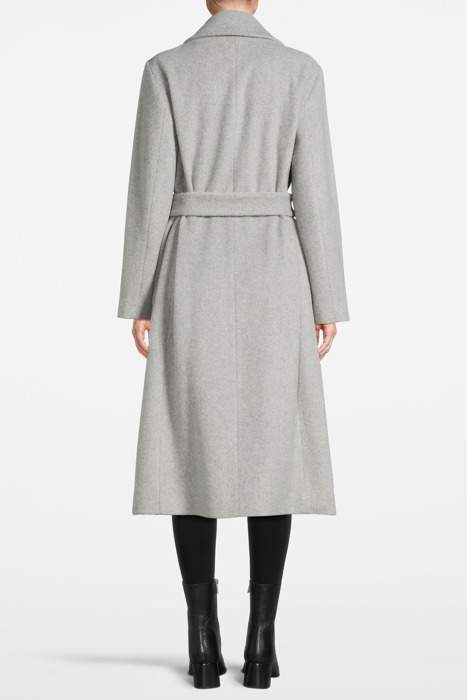 KAIA-WOOL WRAP COAT GREY 2