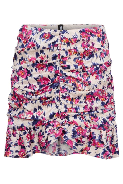 LA-FLORAL MINI SKIRT VARIOUS 1