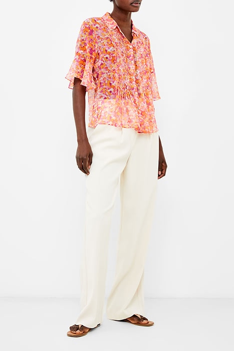 CASS HALLIE CRINKLE PINTUCK SH PERSIMMON 2