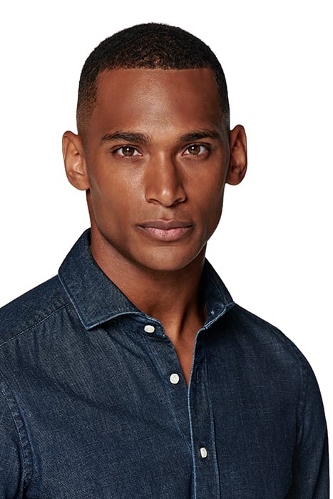 BLUE SLIM FIT SHIRT BLUE 4