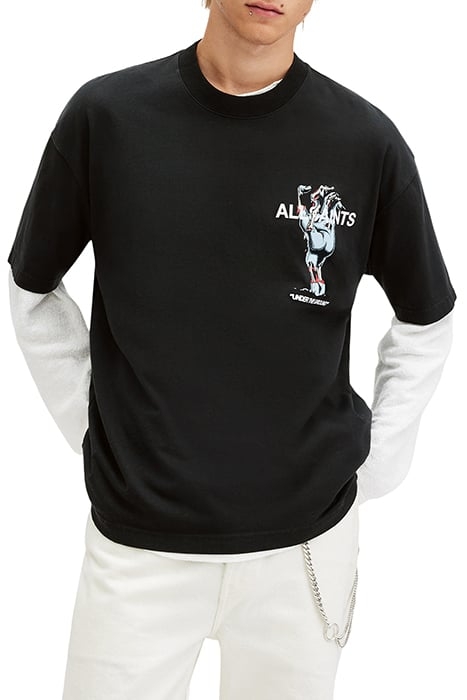 UNDERGANG SS CREW WASHED BLACK 1