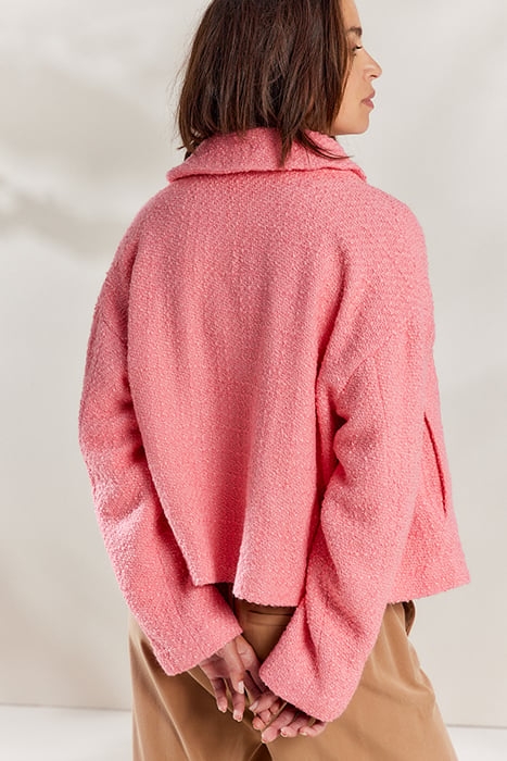 JACKET SPRING TWEED BRIGHT CORAL 2