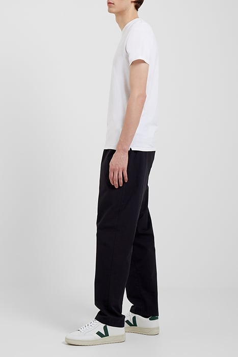 PEACHED COT STRAIGHT LEG TRSR BLACK 4