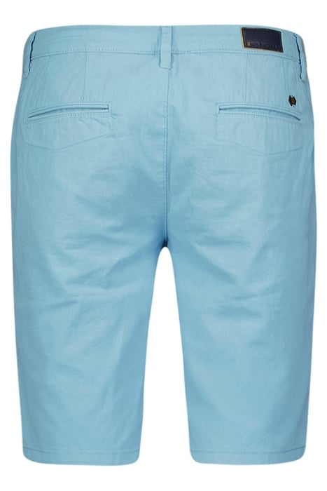 SHORT WITH LINEN GARMENT DYED AQUA 5