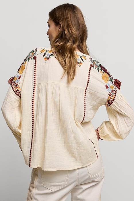 TOP MULTI EMBROIDERY IVORY 2