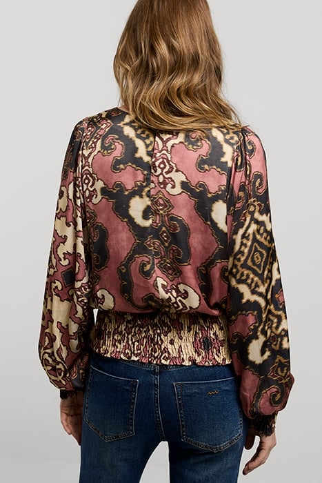 TOP LONG SLEEVES ORNAMENT PRINT ANTIQUE PINK 2