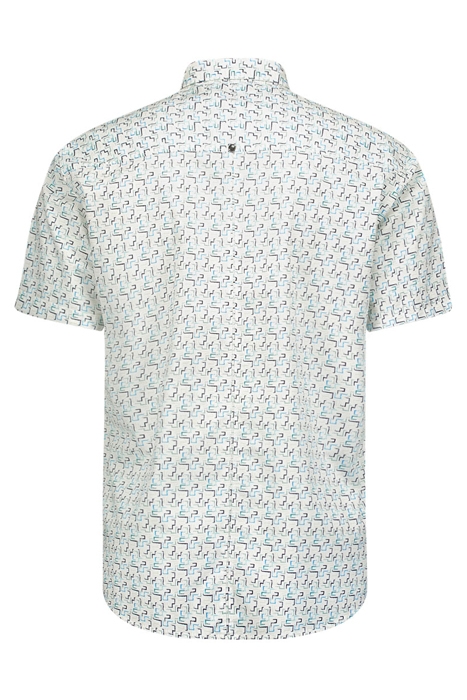SHIRT SHORT SLEEVE STRETCH ALLOVER PRINTED AQUA 5