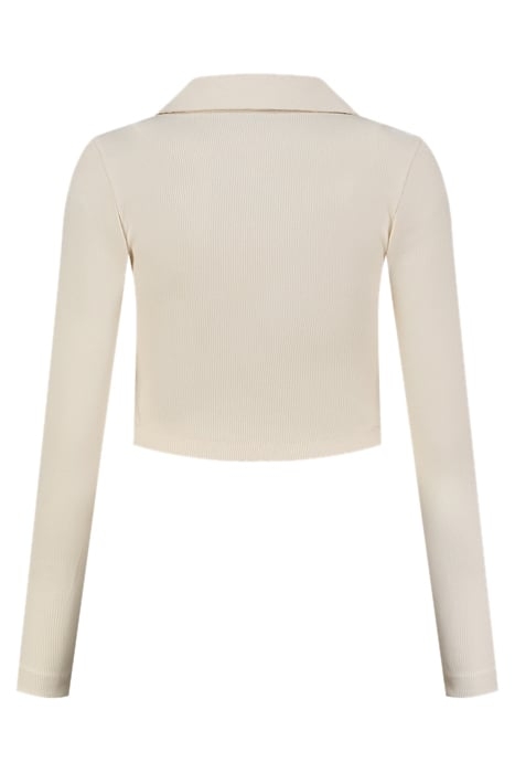BARIKA RIB BUTTON TOP PEARL 3