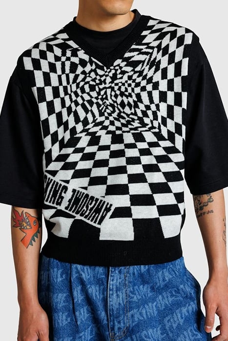 FUCKING AWESOME – WARPED SWEATER VEST BLACK 3