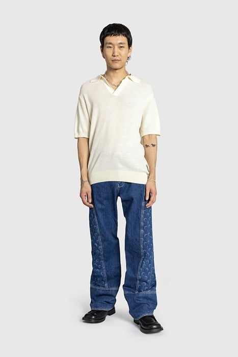 MARINE SERRE – DEADSTOCK DENIM BAGGY PANTS BLUE 2
