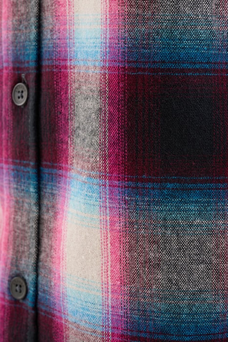 MA-SBFLUOR CHECK SHIRT DARKPURPLE 7