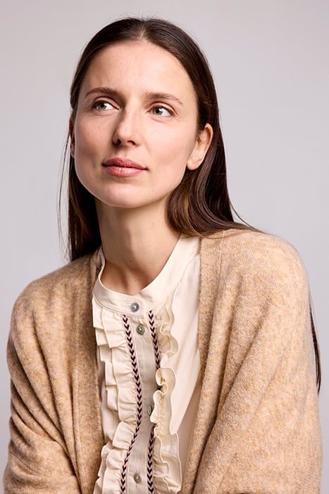 TOP RUFFLES LYOCELL COTTON IVORY 7