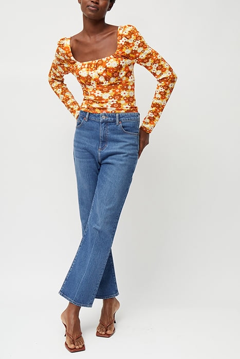 REBECA ASTRIDA ECO MED JRY TOP AMBER YELLOW MULTI 1