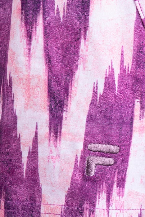 CALTAGIRONE CROPPED TOP PURPLE ABSTRACT ETNO AOP 3