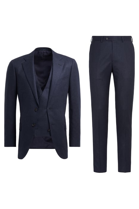 MID BLUE THREE-PIECE LAZIO SUIT MID BLUE 2